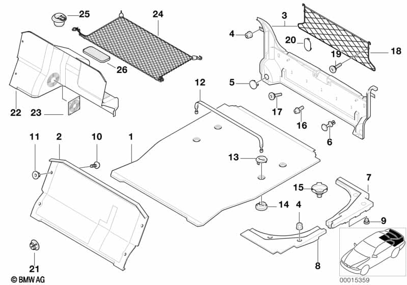 Trunk trim panel