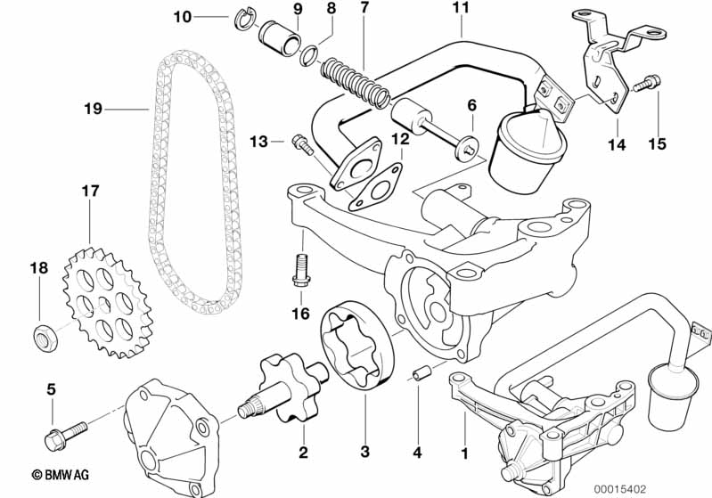 Lubrication system/Oil pump with drive