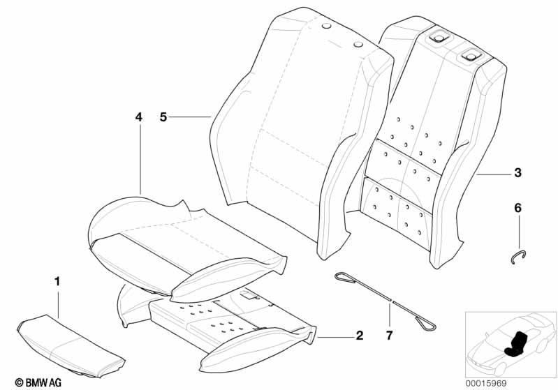 Seat, front, uphlstry, cover, Sport seat