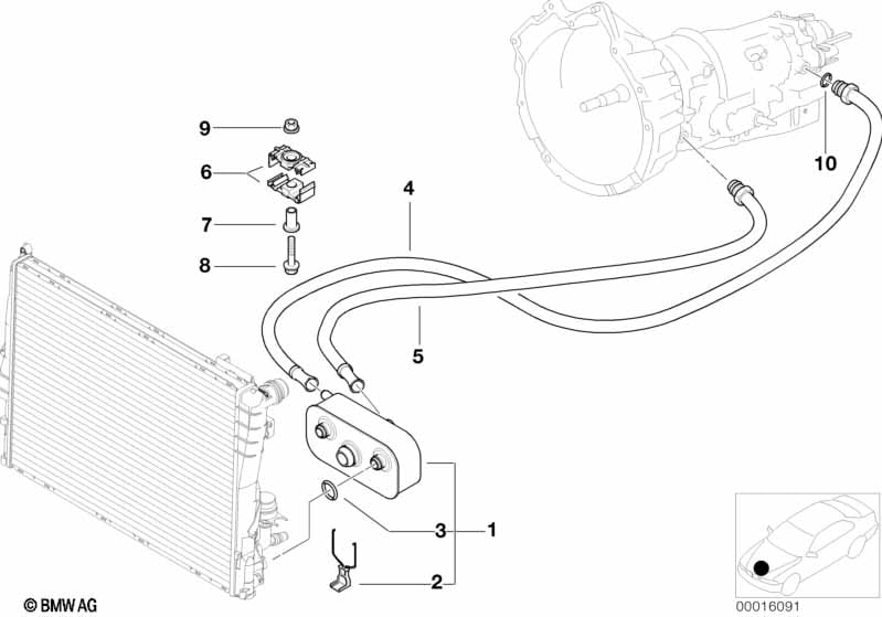 Transmission oil cooling