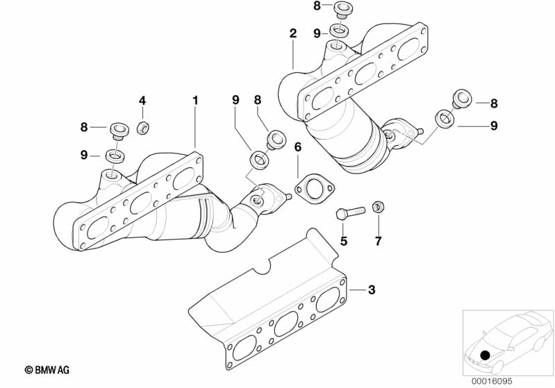 Exhaust manifold with catalyst