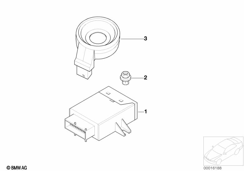EWS control unit/tr module/support