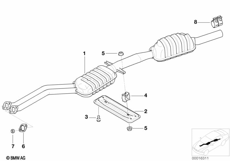 Front muffler