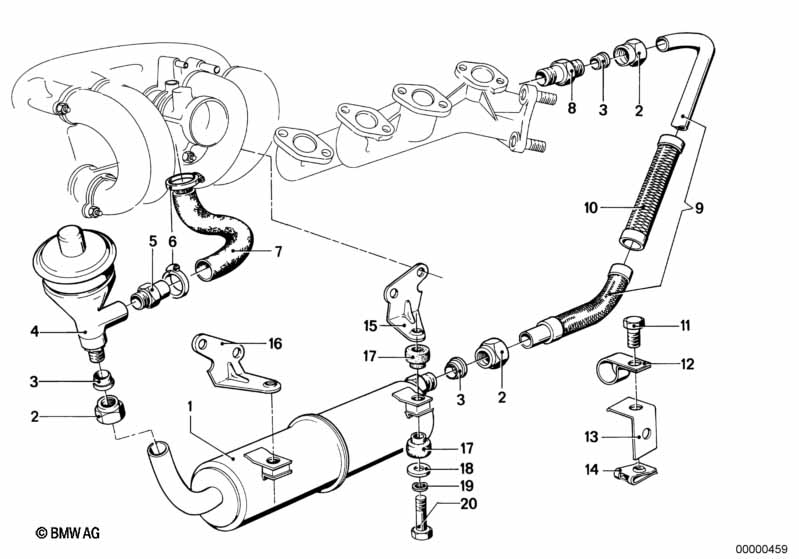Genuine BMW 11711264030 E21 Exhaust Gas Filter (Inc. 320i) | ML Performance UK Car Parts