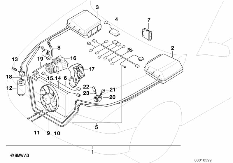 Genuine BMW 64538370726 E39 Pressure Hose Assy Compressor-Condenser (Inc. 520i, 523i & 528i) | ML Performance US Car Parts
