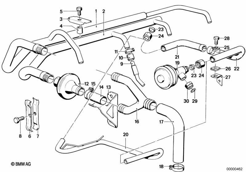 Genuine BMW 11721266889 E24 E23 E28 Air Valve (Inc. 518i, 728i & 733i) | ML Performance UK Car Parts