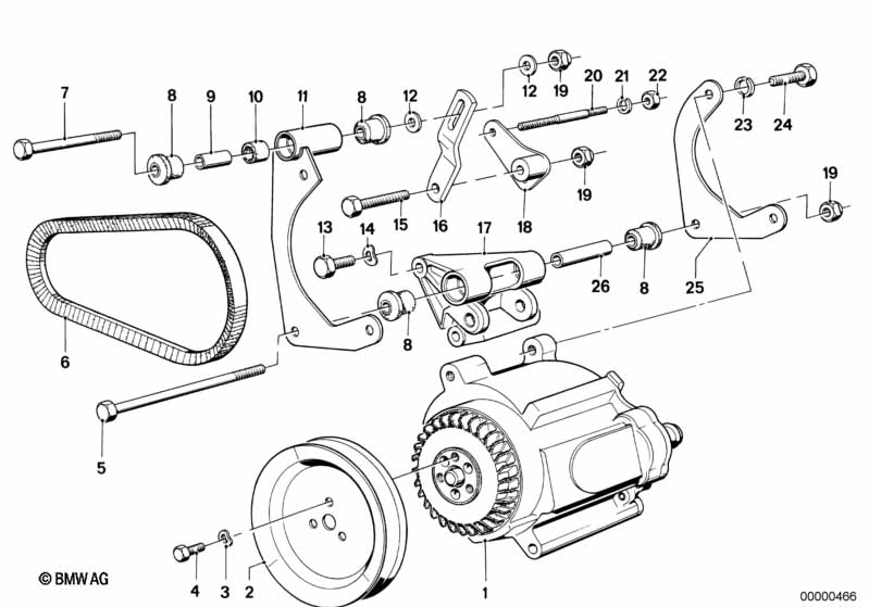 Genuine BMW 11721268693 E24 E23 E12 Fan Belt 9,5X685mm (Inc. 633CSi, 630CSi & 530i) | ML Performance UK Car Parts