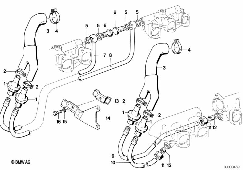 Genuine BMW 11721267997 E24 E23 E28 Hose (Inc. 535i, 732i & 733i) | ML Performance UK Car Parts