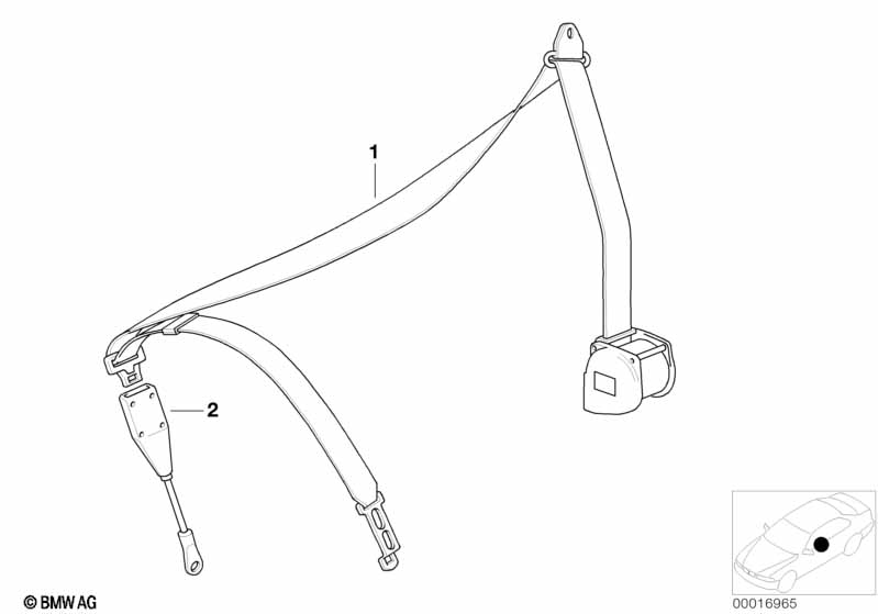 Safety belt front 4-door