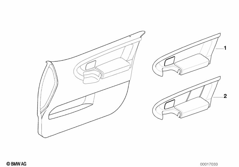 Individual insert, frnt door