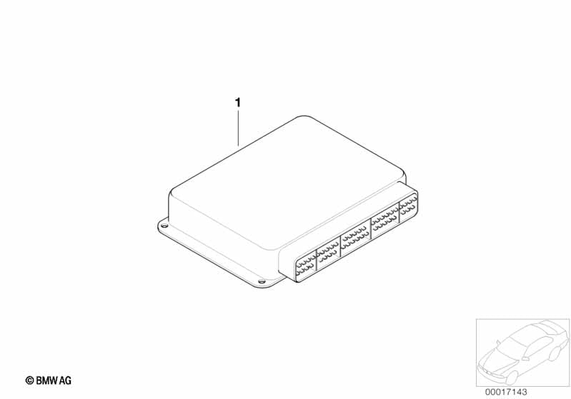 Programmed DME control unit