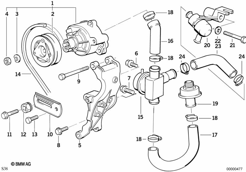 Genuine BMW 11721317037 E34 Hose (Inc. M5 3.6) | ML Performance UK Car Parts