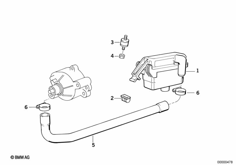 Genuine BMW 11721315445 E34 Intake Muffler (Inc. M5, M5 3.8 & M5 3.6) | ML Performance UK Car Parts