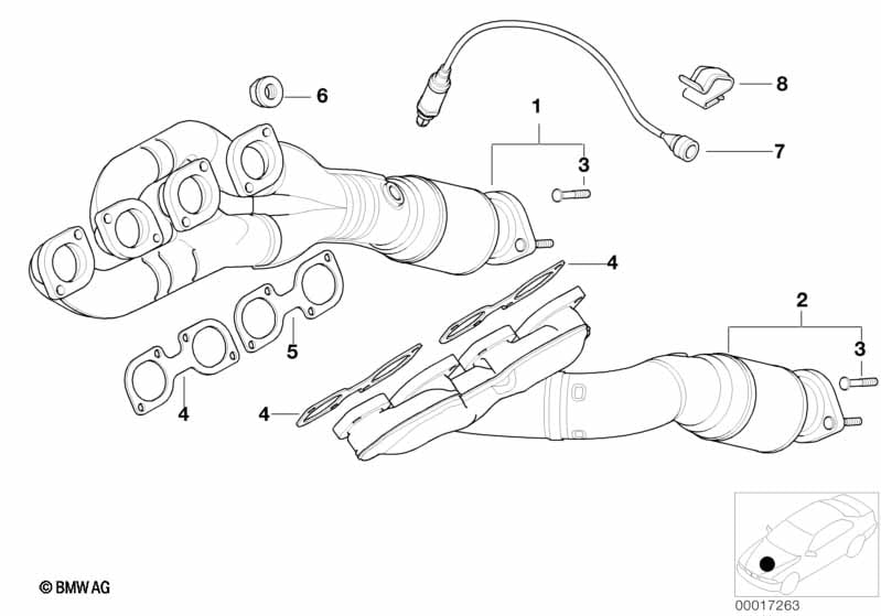 Exhaust manifold with catalyst