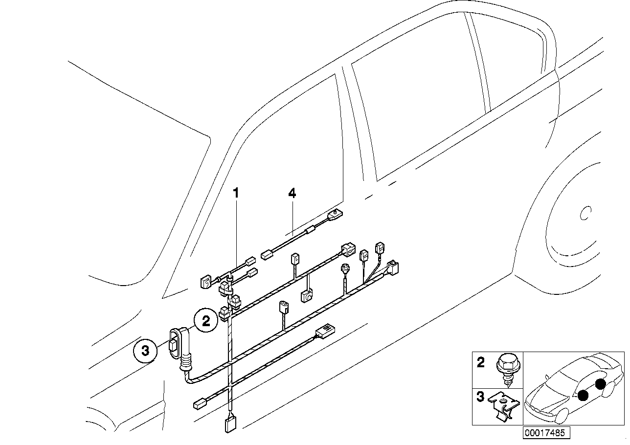 Genuine BMW 61128379798 E36 Wiring Co-Drivers Side (Inc. 318ti, 316i 1.6 & 316g) | Duco Car Parts UK Car Parts