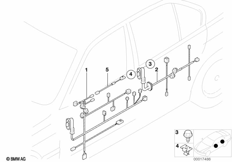 Door cable harnesses