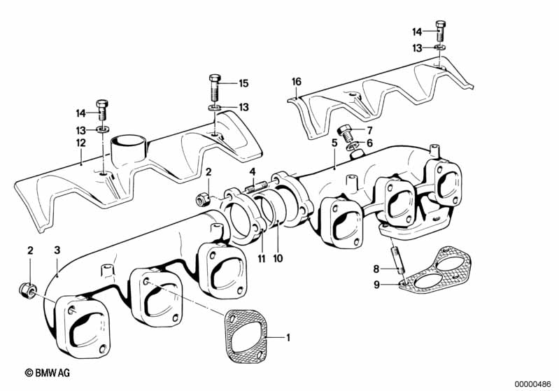 Genuine BMW 11621723889 E23 E24 E28 Gasket Ring Asbesto-Free (Inc. 520, 730 & 732i) | ML Performance UK Car Parts