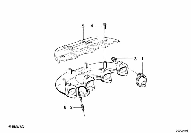 Genuine BMW 11751267955 E21 Exhaust Manifold (Inc. 320i) | ML Performance UK Car Parts