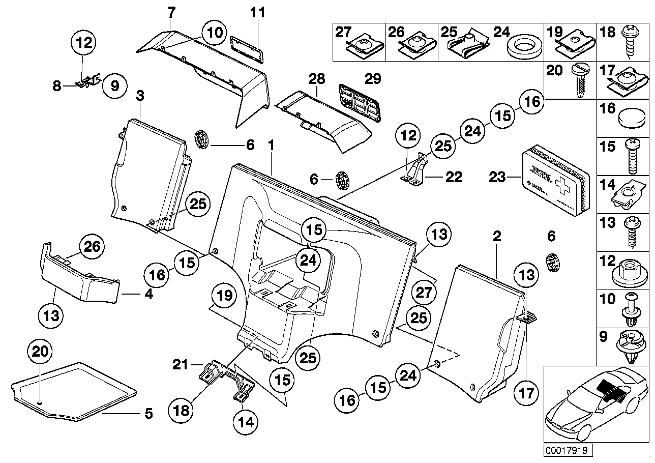 Genuine BMW 51468407040 E36 Floor Carpet, Rear SCHWARZ (Inc. Z3) | ML Performance UK Car Parts