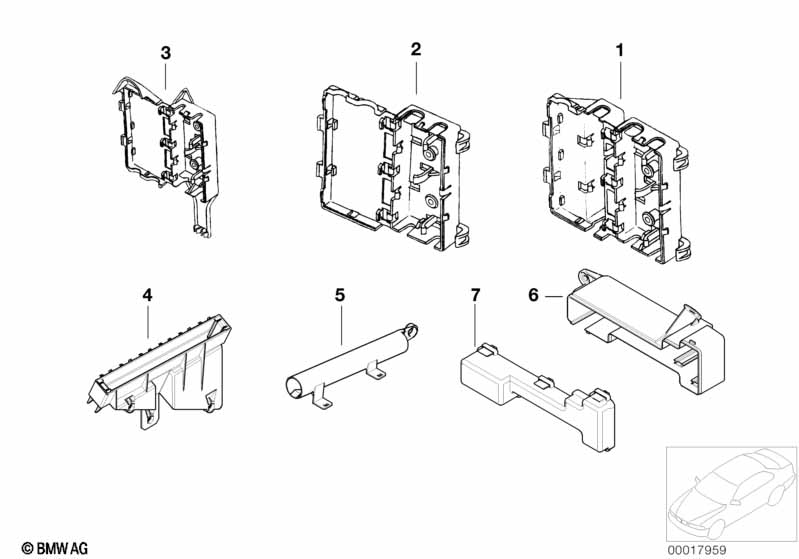 Various cable holders