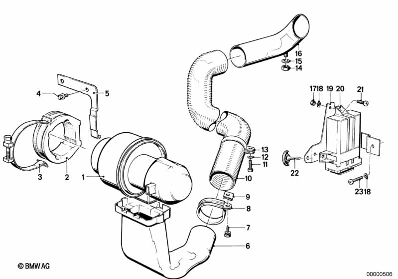 Genuine BMW 11651277658 E23 Hose (Inc. 745i) | ML Performance UK Car Parts