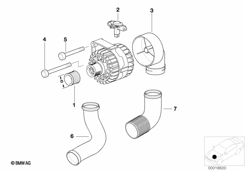ALTERNATOR PARTS 90A Bosch