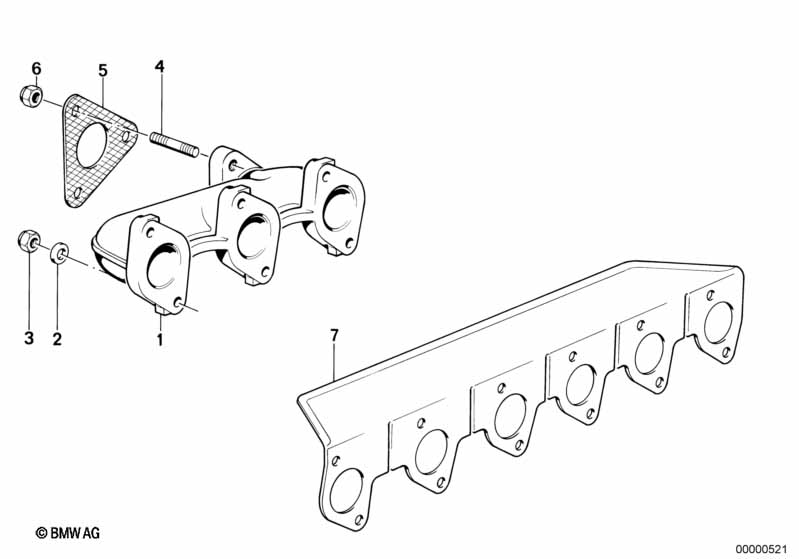 Genuine BMW 11712243895 E34 E28 E30 Gasket Asbestos Free (Inc. 324d, 524td & 324td) | ML Performance UK Car Parts