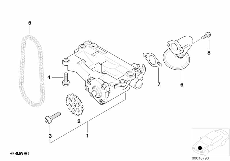 Lubrication system/Oil pump with drive