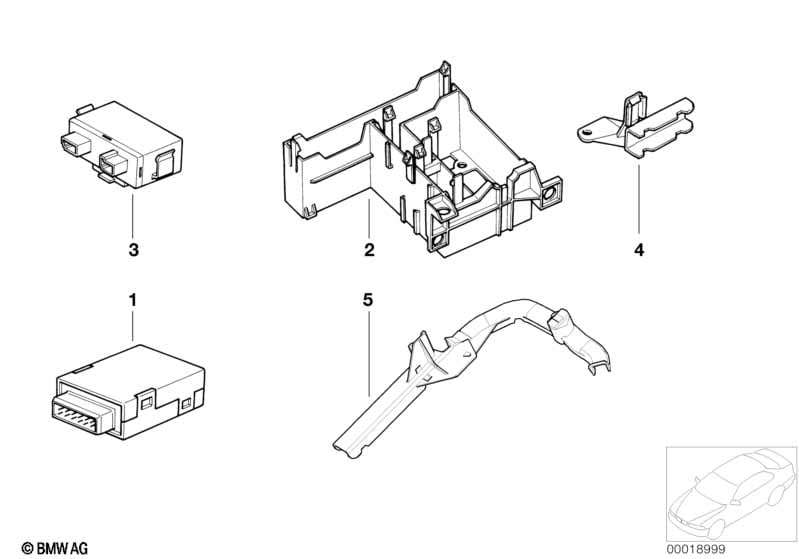 EWS control unit/tr module/support