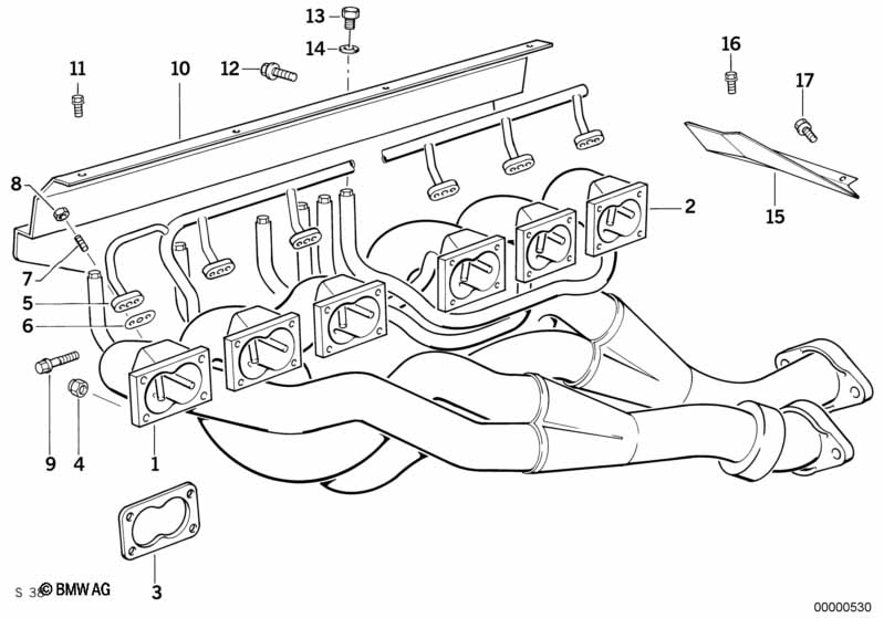 Genuine BMW 11721312800 E34 Gasket Asbestos Free (Inc. M5 3.8, M5 3.6 & M5) | ML Performance UK Car Parts