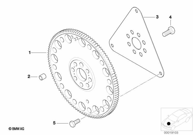 Genuine BMW 11222247914 E39 E46 E53 Flywheel Automatic (Inc. 530d, X5 3.0d & 525d) | ML Performance UK Car Parts