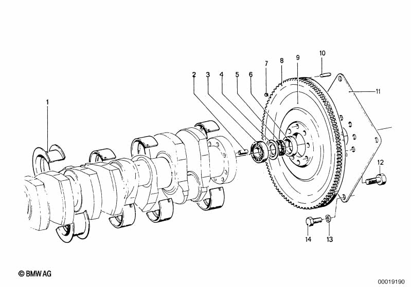 Vilebrequin / volant moteur