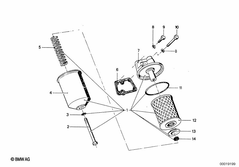 Alimentation d'huile-Filtre à huile