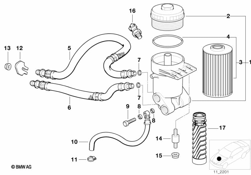 Lubrication system-Oil filter