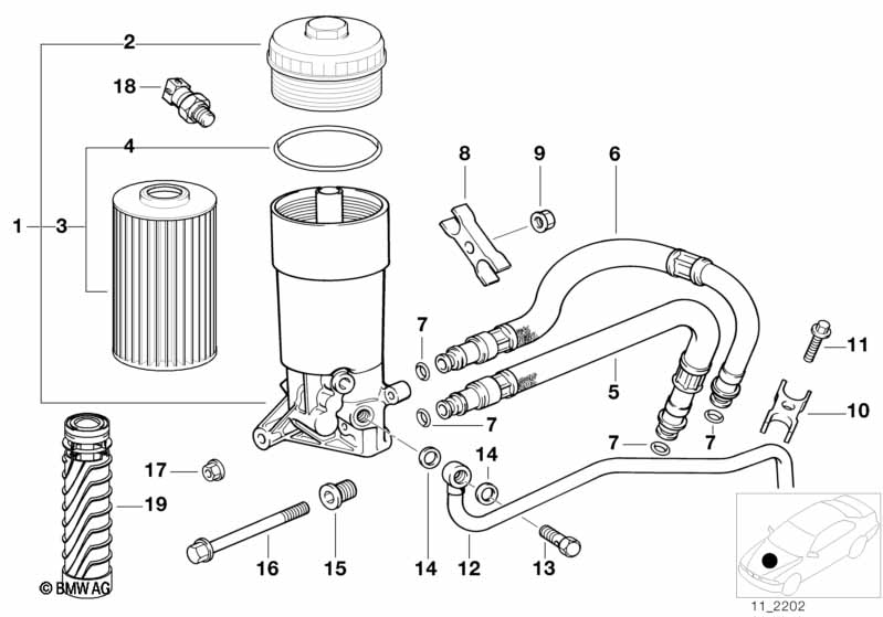 Genuine BMW 11421702697 E39 E32 E38 Holder (Inc. 535i, 540i & 540iP) | ML Performance UK Car Parts