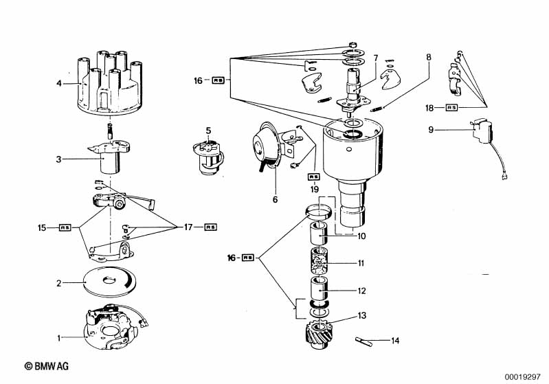 Distributor-single parts