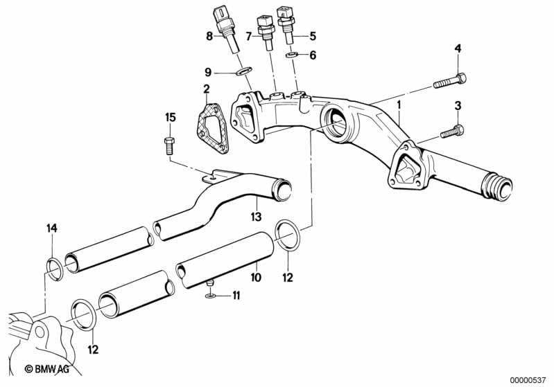 Cooling system pipe