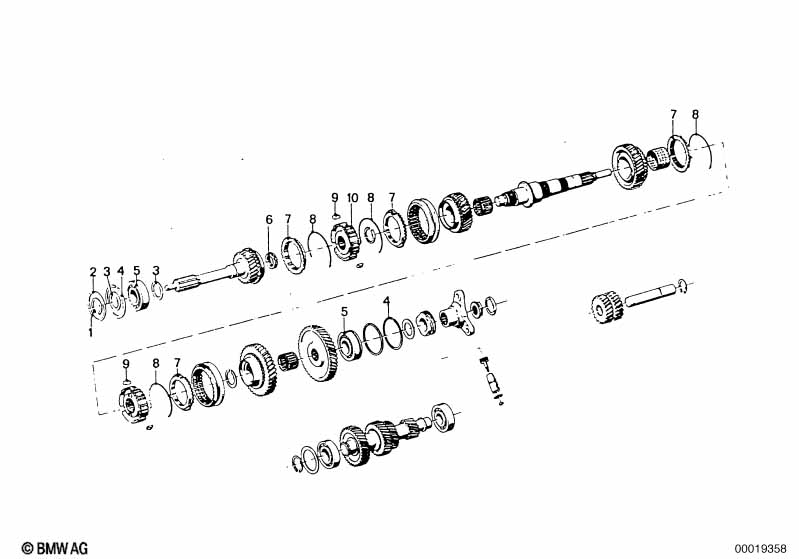 ZF s5-16 gear wheel set,single parts