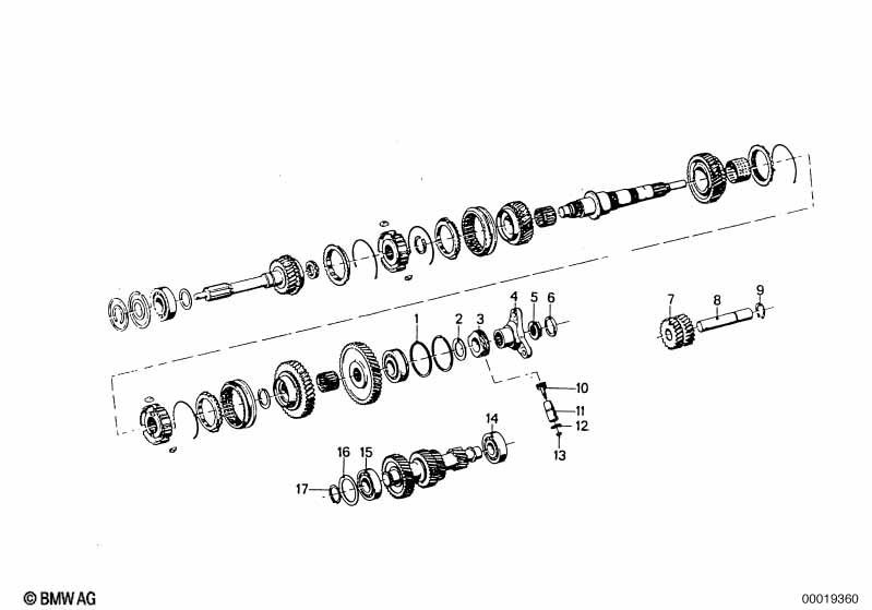 ZF s5-16 gear wheel set,single parts