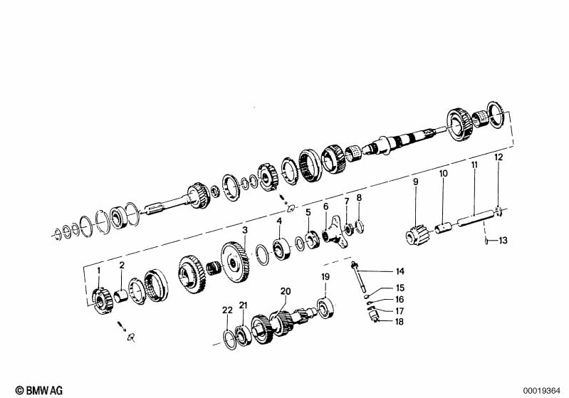 Getrag 262 gear wheel set,single parts