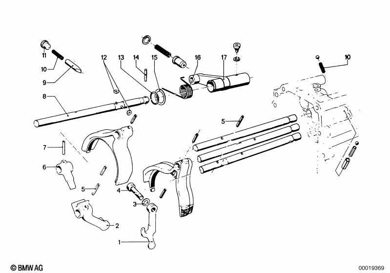 Getrag 262 inner gear shifting parts