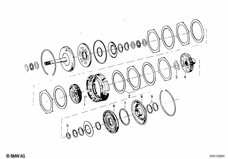 ZF 3hp20 drive clutch A/B