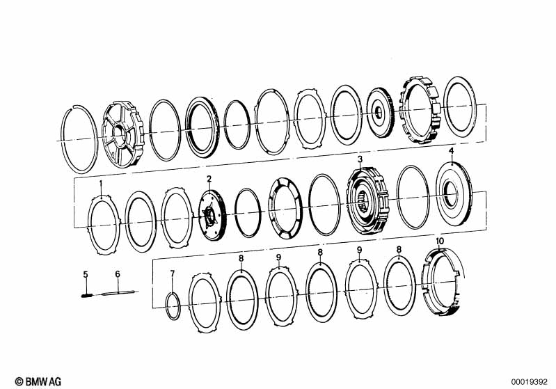 ZF 3hp20 drive clutch A/B