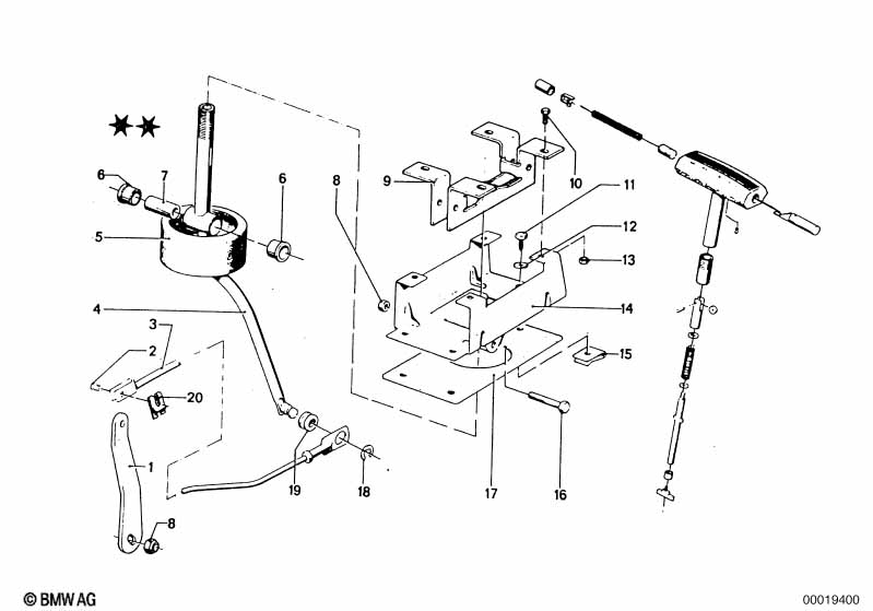 ZF 3hp20 gear shift/parking lock