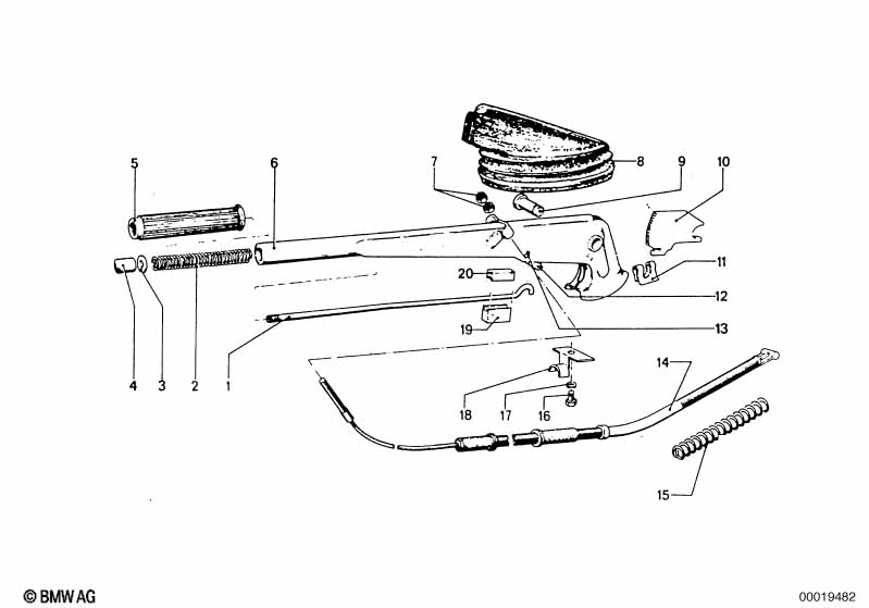 Parking brake/control