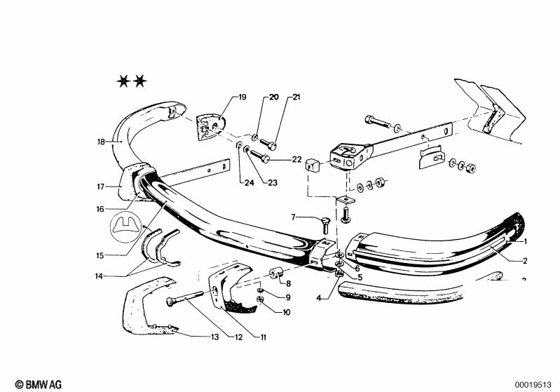 Genuine BMW 51111823148 Base RECHTS (Inc. 3.0CS) | ML Performance EU Car Parts
