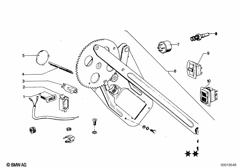 Door window lifting mechanism front