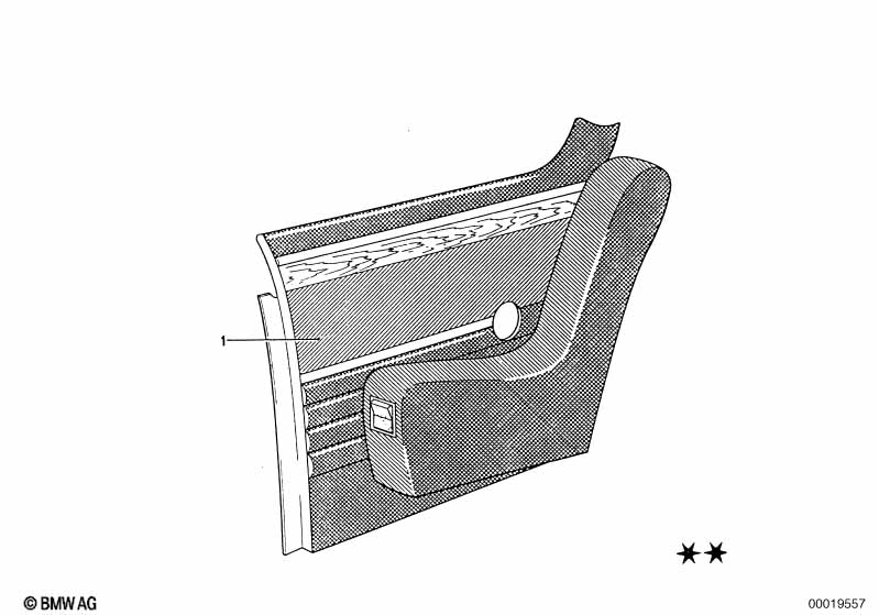 Genuine BMW 51431811532 Side Trim, Black, Right (Inc. 3.0CS, 2.5CS & 3.0CSL) | ML Performance EU Car Parts