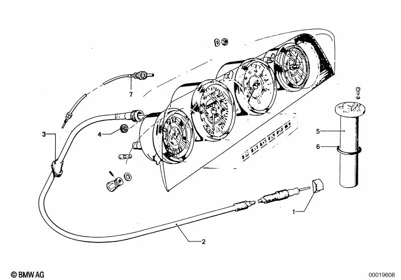 Genuine BMW 62121810623 Speedo Cable Lower Part (Inc. 3.0CSiL, 3.0CSi & 3.0CSL) | ML Performance UK Car Parts