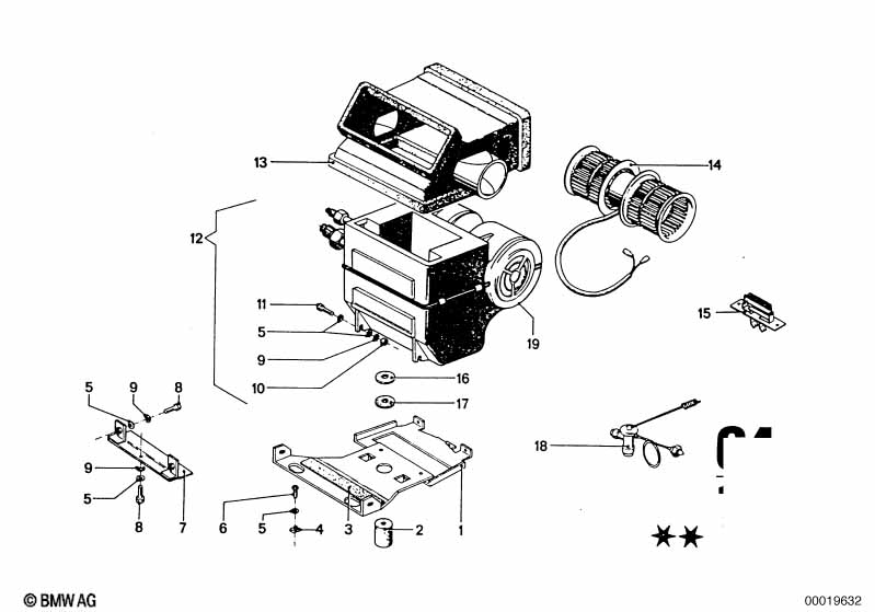 Air conditioning unit parts